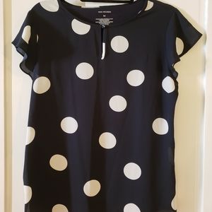 Van Heusen polka dot top
